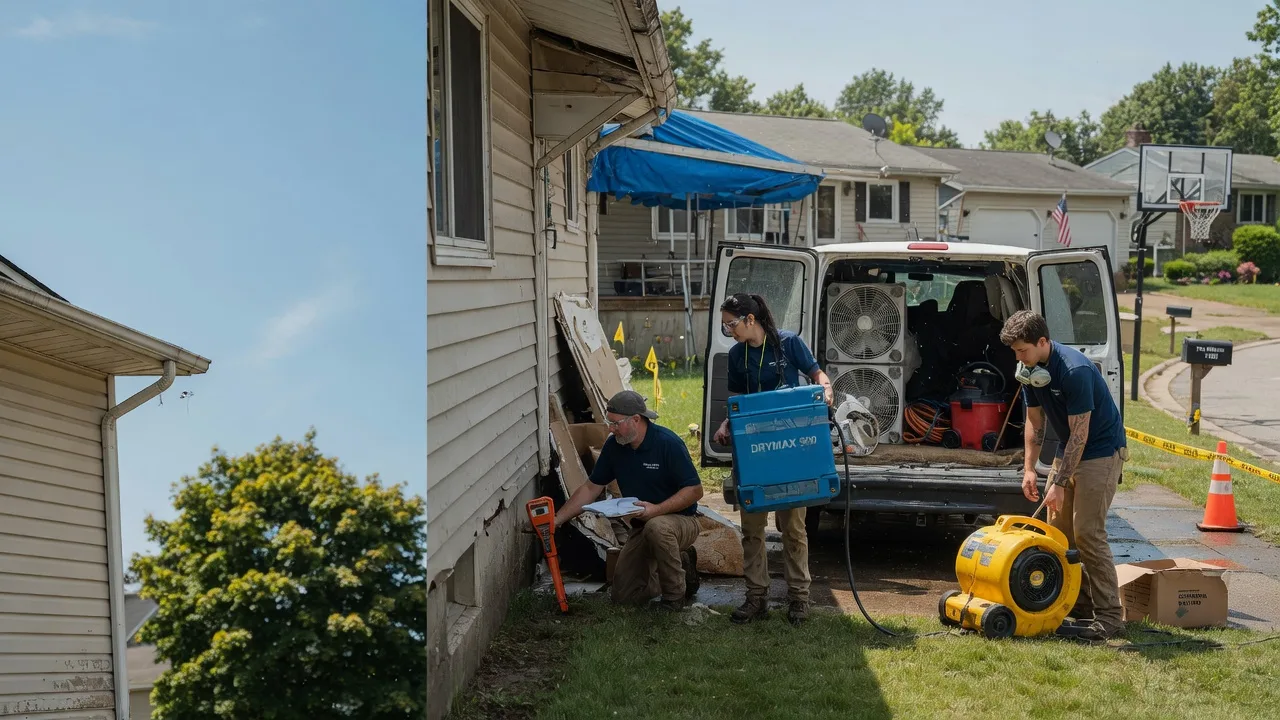 Ceiling Leak Cleanup in Berea, OH near me